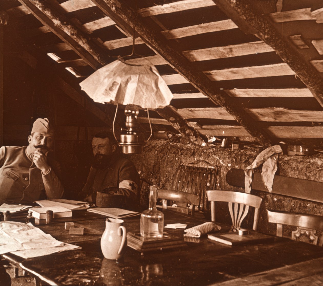 Dans les tranchées, vers 1914-1918 - Unbekannt