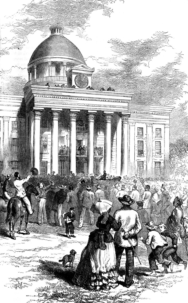 Inauguration de Jefferson Davis, Montgomery, Alabama, 1861, vers 1880 - Unbekannt