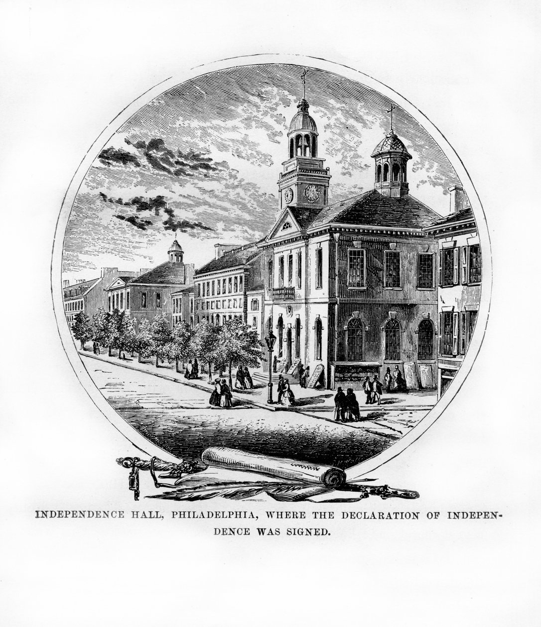 Independence Hall, Philadelphie, Pennsylvanie, USA, 1872 - Unbekannt