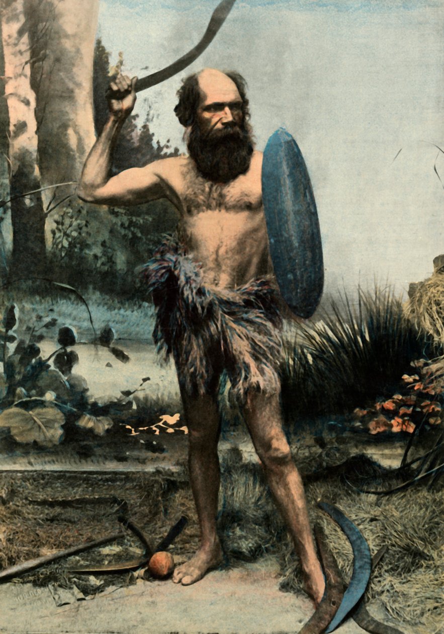 Indigène australien armé d