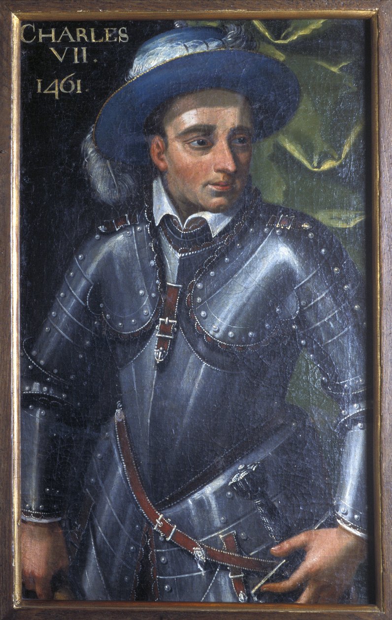 Indre & Loire N* 172 - Château de Loches - Portrait de Charles VII - 17ème siècle - Unbekannt
