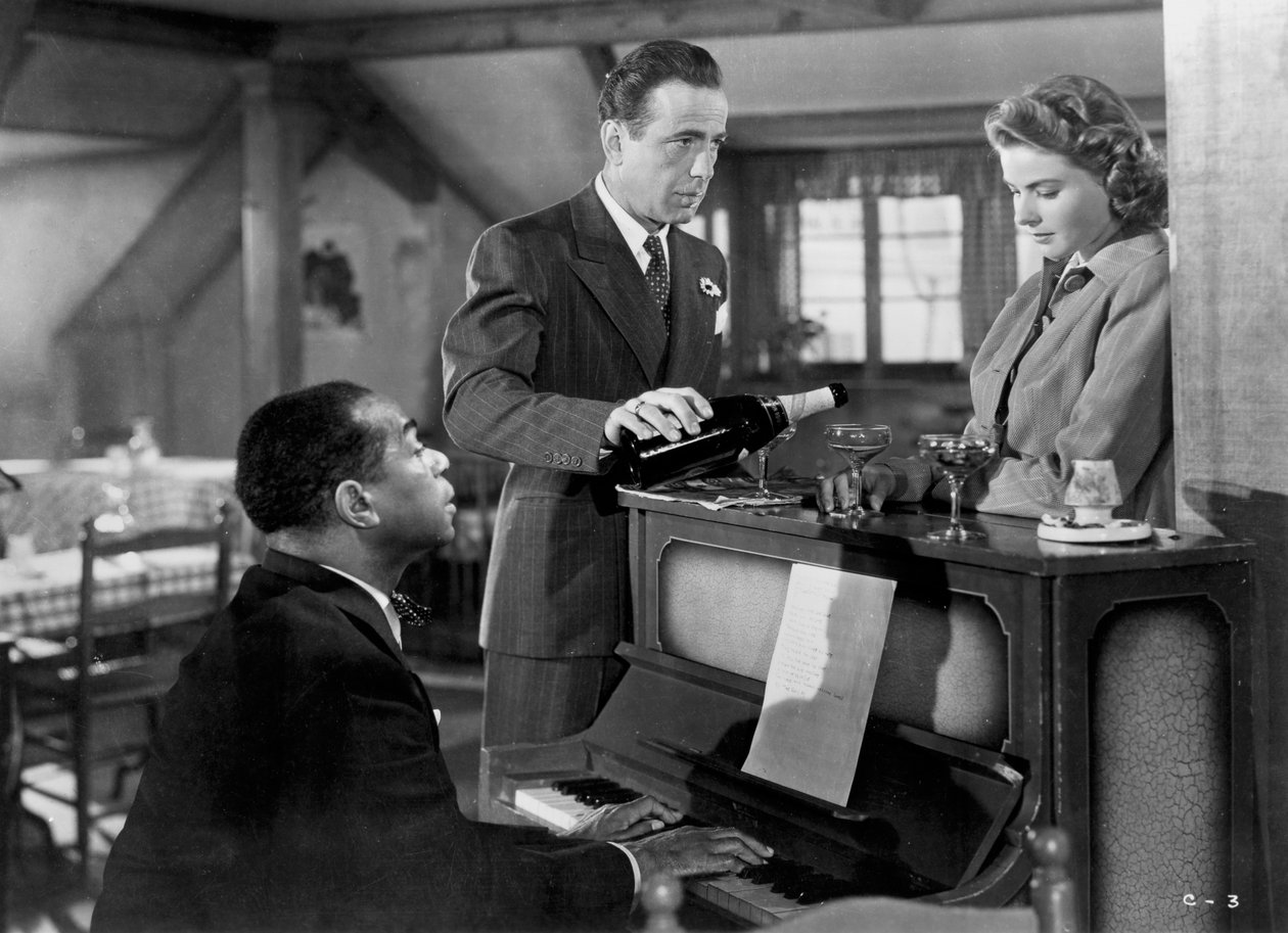 Ingrid Bergman, Humphrey Bogart et Louis Armstrong dans Casablanca - Unbekannt
