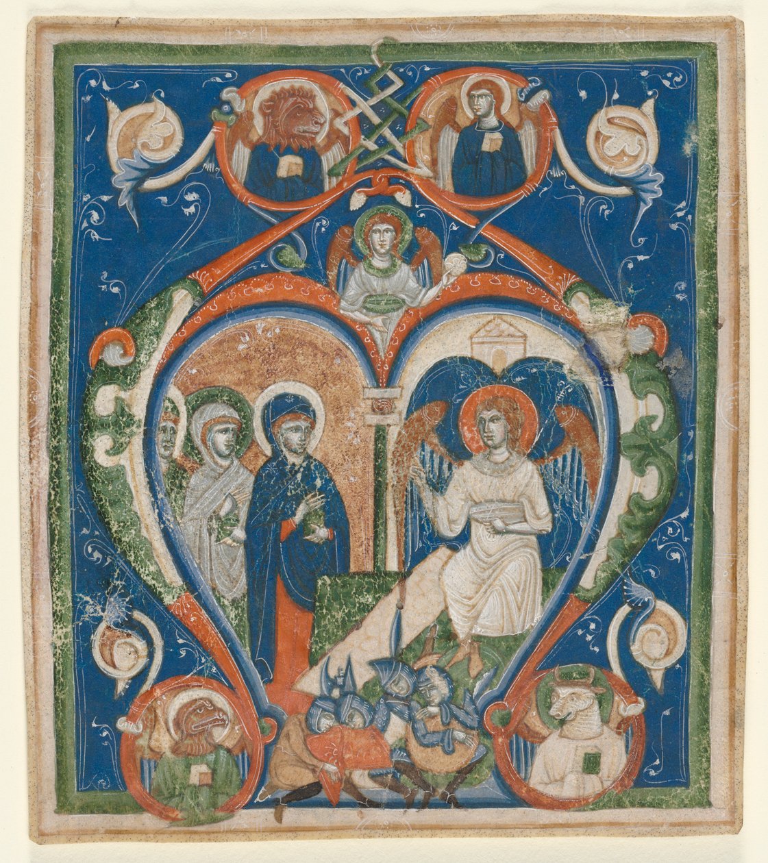 Initiale A [ngelus Domini descendit] d