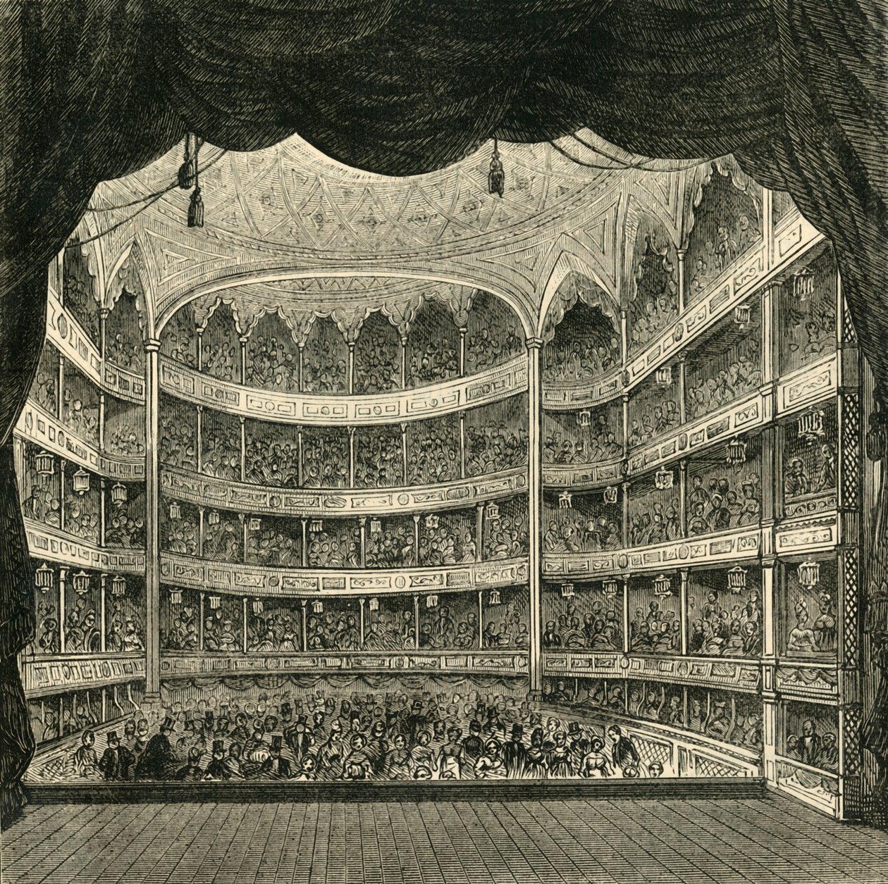 Intérieur du théâtre de Drury Lane, 1804 - Unbekannt