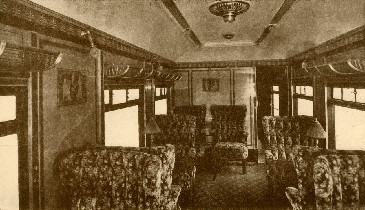 Intérieur du wagon Pullman, Marjorie, Southern Railway, 1930 - Unbekannt