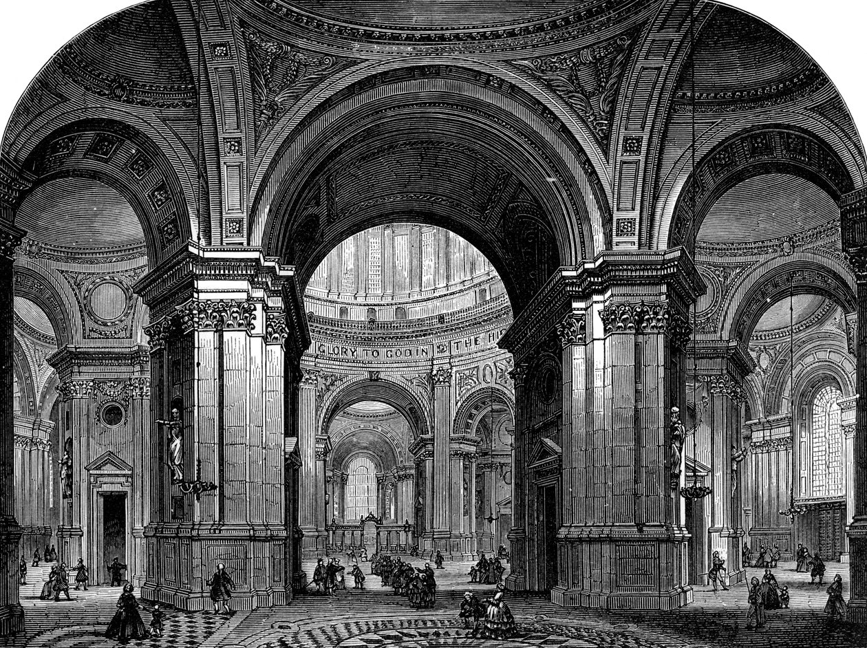 Intérieur de la cathédrale Saint-Paul, Londres, deuxième conception, 17e siècle, 1882 - Unbekannt