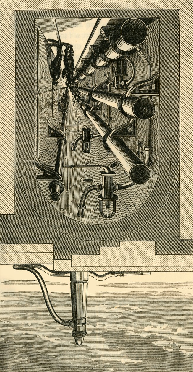 Intérieur du métro, Holborn Viaduct, vers 1876 - Unbekannt