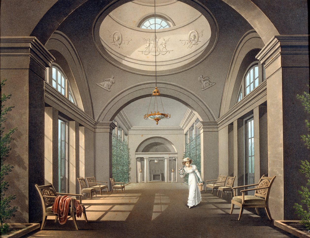 Intérieur de la volière dans le palais de Pavlovsk, milieu du 19e siècle - Unbekannt