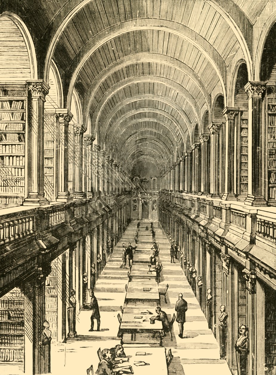 Intérieur de la bibliothèque, Trinity College, 1898 - Unbekannt