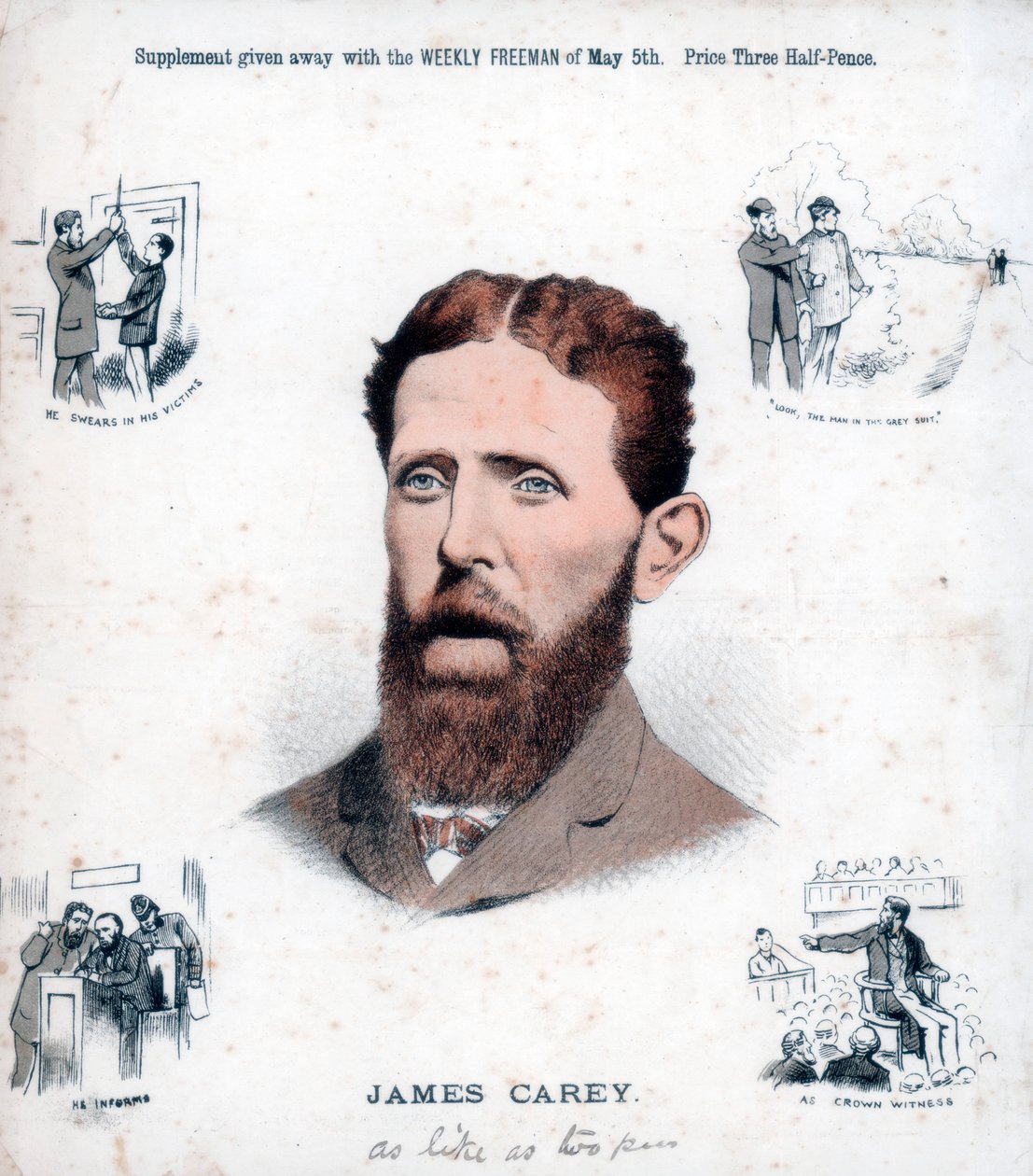James Carey, républicain irlandais et informateur, 1883 - Unbekannt