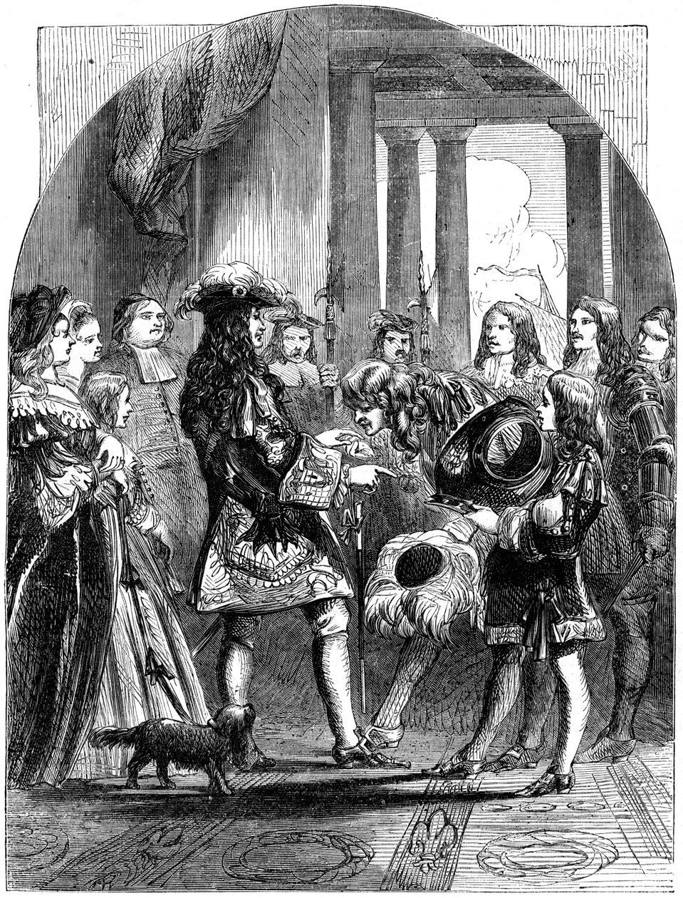 Jacques II prenant congé de Louis XIV de France, 1689 - Unbekannt