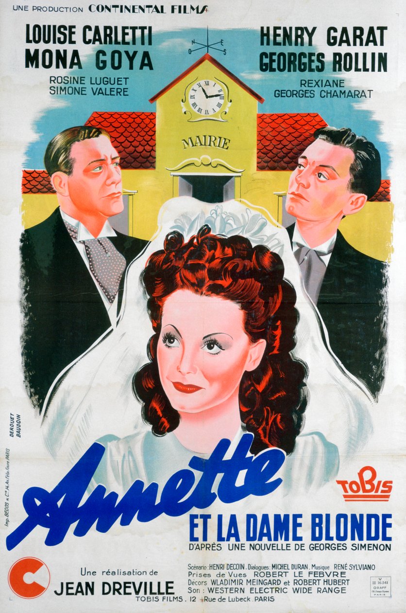 Annette et la Dame Blonde de Jean Drevilles, 1941 - Unbekannt