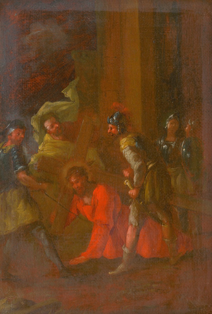 Jésus tombe pour la première fois sous la croix. Étude pour le Chemin de Croix III - Unbekannt