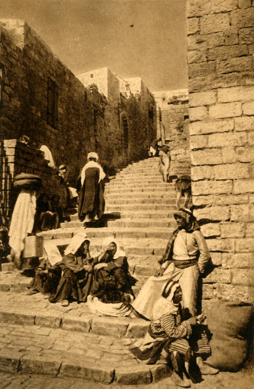 Jérusalem - Une rue, c1918-c1939 - Unbekannt