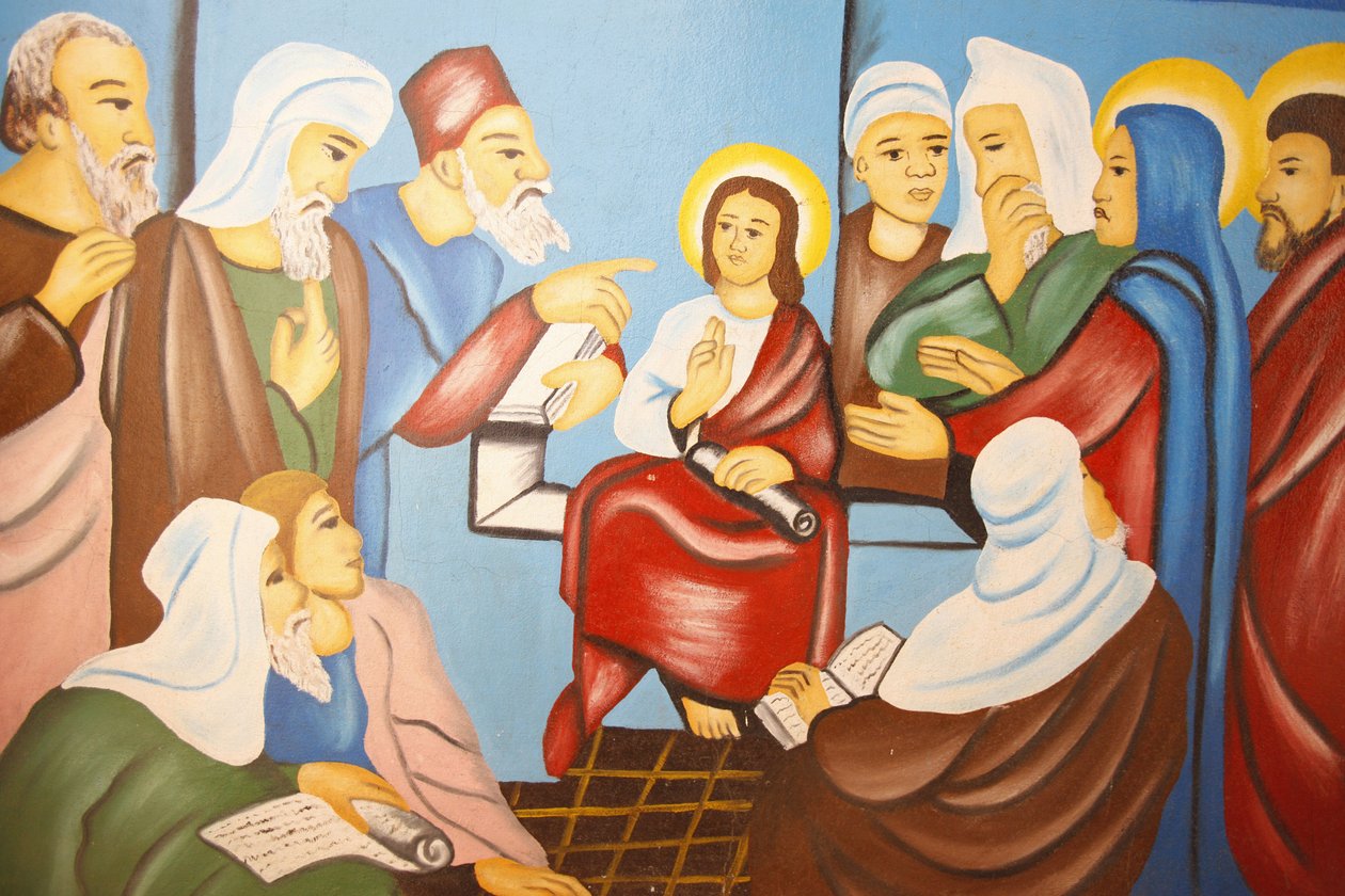 Jésus à la synagogue dans la cathédrale de Kpalimé, Lomé, Togo - Unbekannt