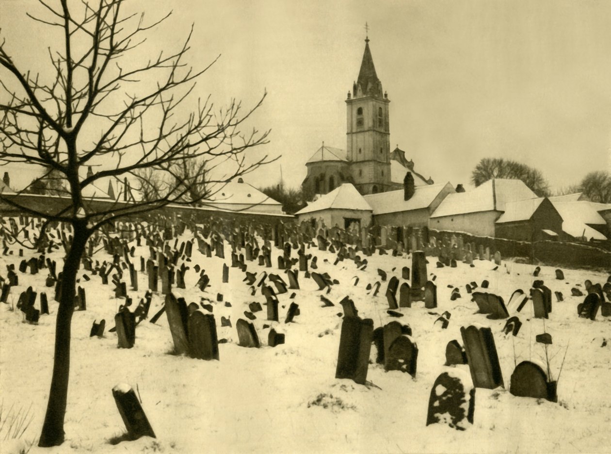 Cimetière juif, Mattersburg, Burgenland, Autriche, vers 1935 - Unbekannt