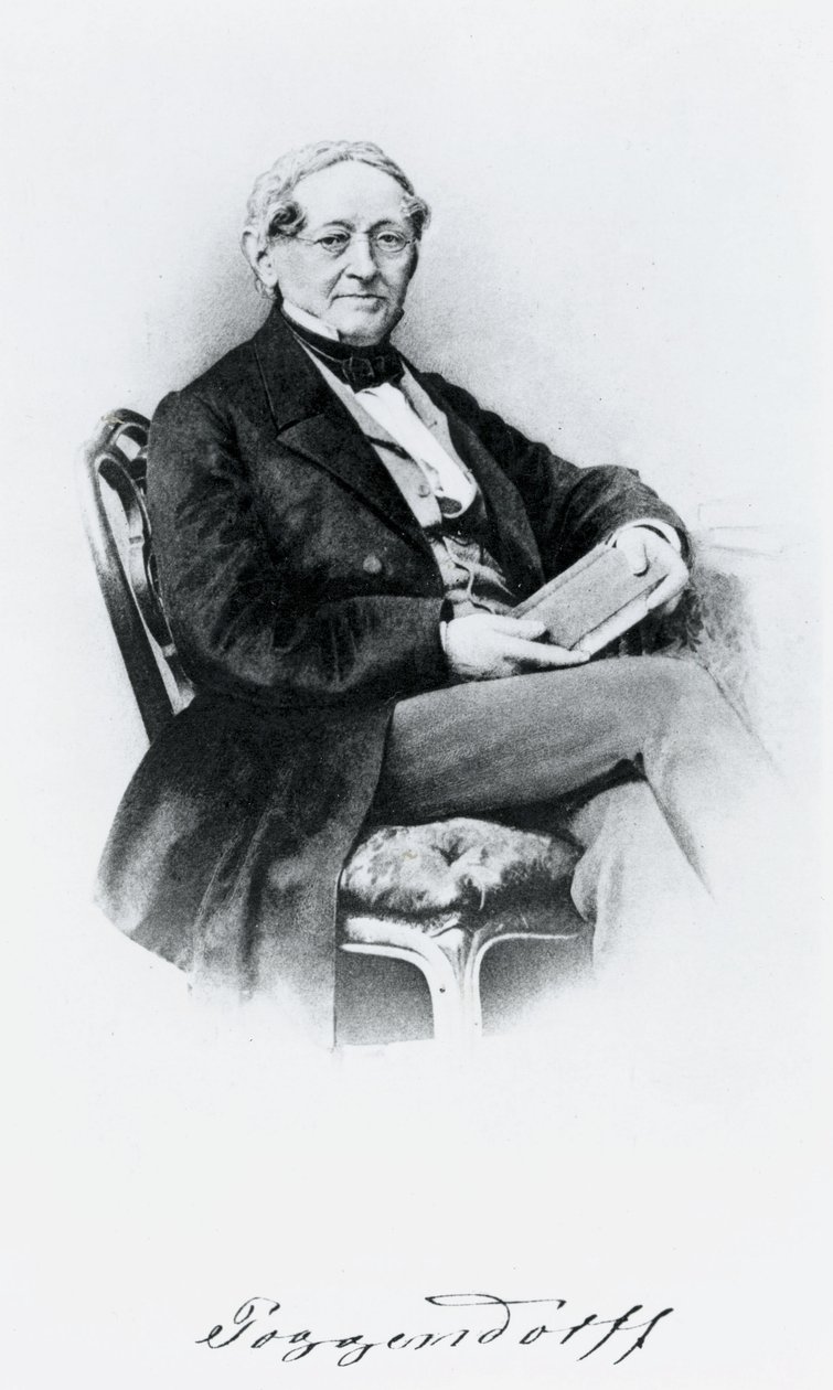 Johann Christian Poggendorf, physicien allemand, milieu 19e siècle - Unbekannt