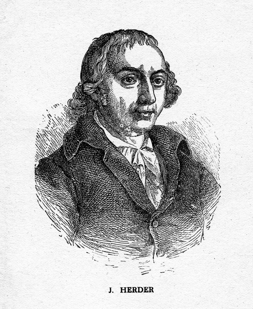 Johann Gottfried von Herder, poète, critique, théologien et philosophe allemand, 19e siècle - Unbekannt