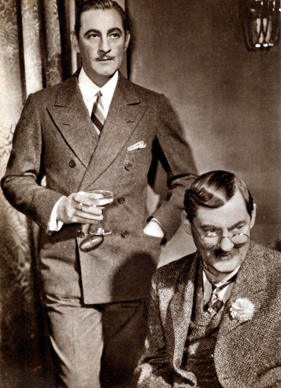 John et Lionel Barrymore, acteurs américains de théâtre et de cinéma - Unbekannt