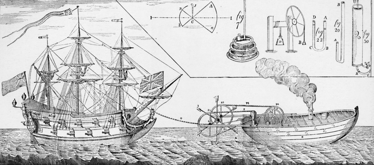Bateau remorqueur à vapeur de Jonathan Hulls - Unbekannt