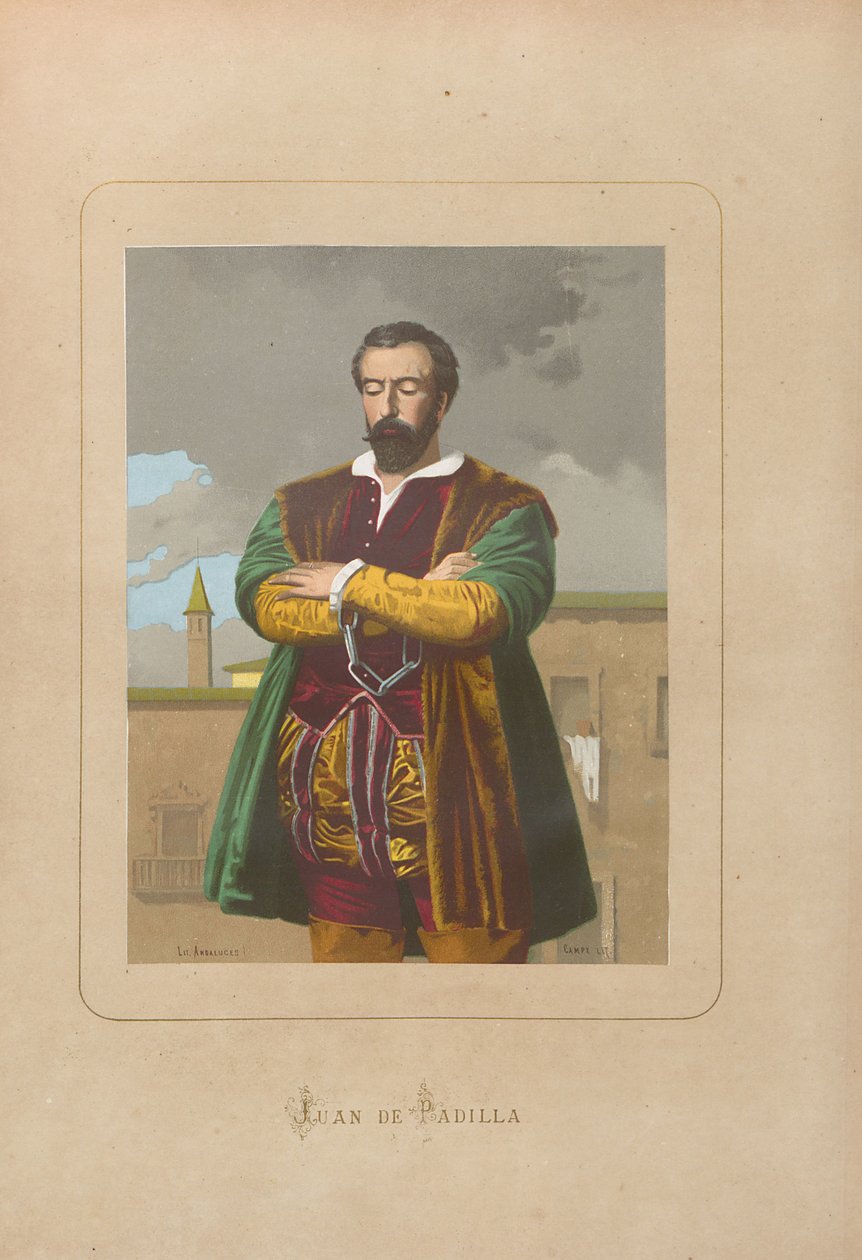 Juan de Padilla. De: Hombres y mujeres celebres de todos los tiempos par Juan Landa, 1875-1877 - Unbekannt