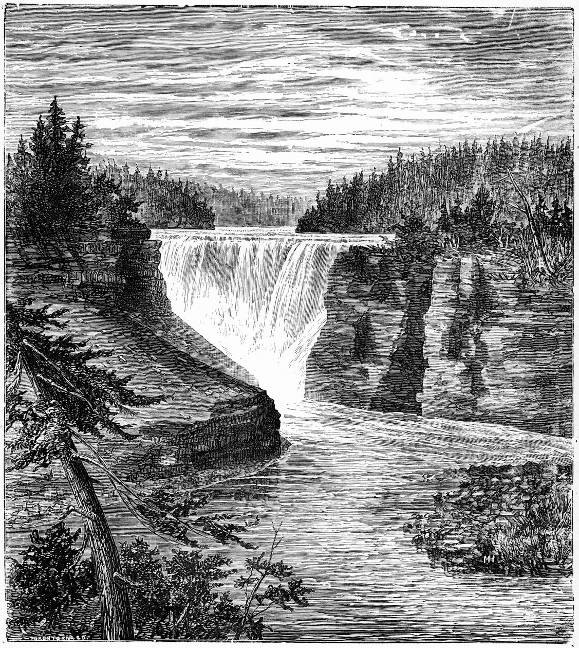 Chutes de Kakabeka, Ontario, Canada, 1877 - Unbekannt