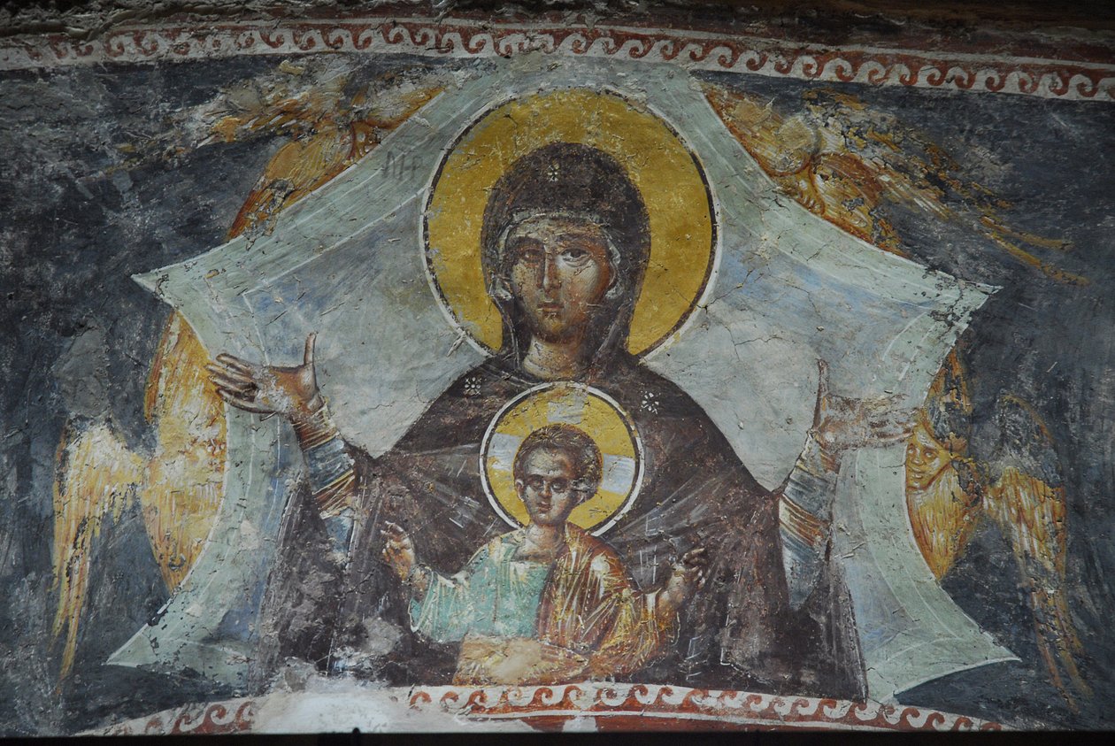 Kariye Camii (église Saint-Sauveur-in-Chora) fresque : Vierge à l