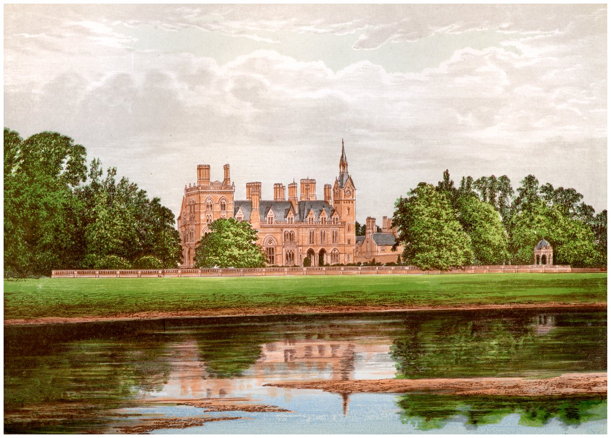 Kelham Hall, Nottinghamshire, maison de la famille Manners-Sutton, vers 1880 - Unbekannt
