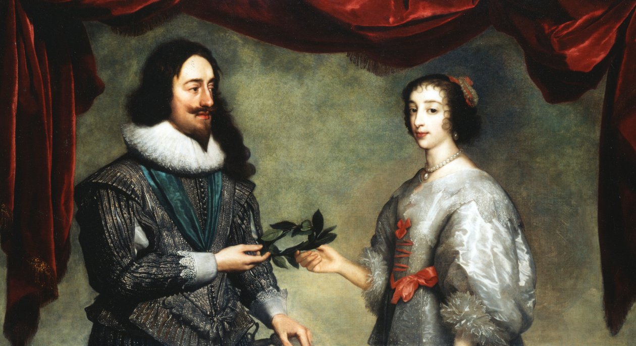 Le roi Charles Ier 1600-1649 et la reine Henriette Marie 1609-1669 - Unbekannt