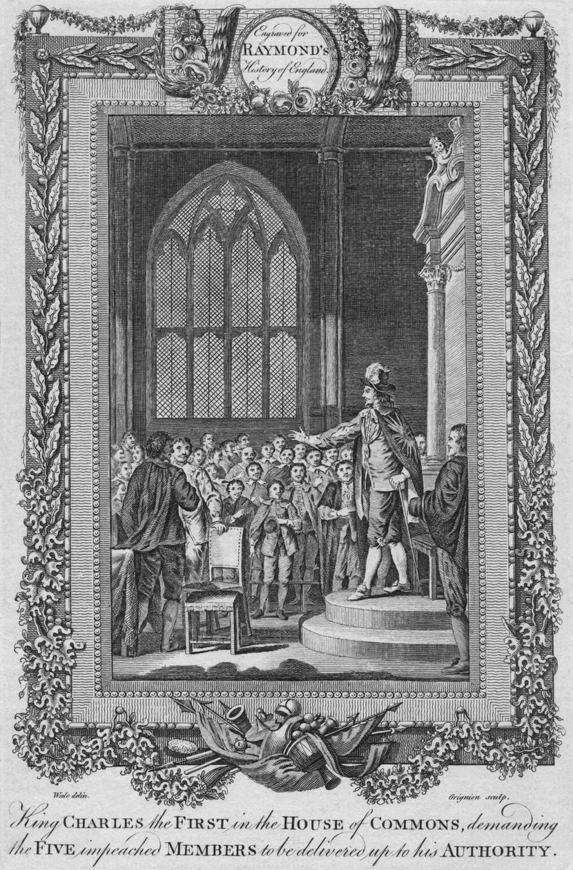 Le roi Charles Ier à la Chambre des communes, vers 1787 - Unbekannt