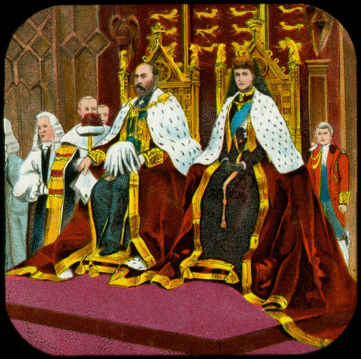 Le roi Édouard VII et la reine Alexandra, ouverture d