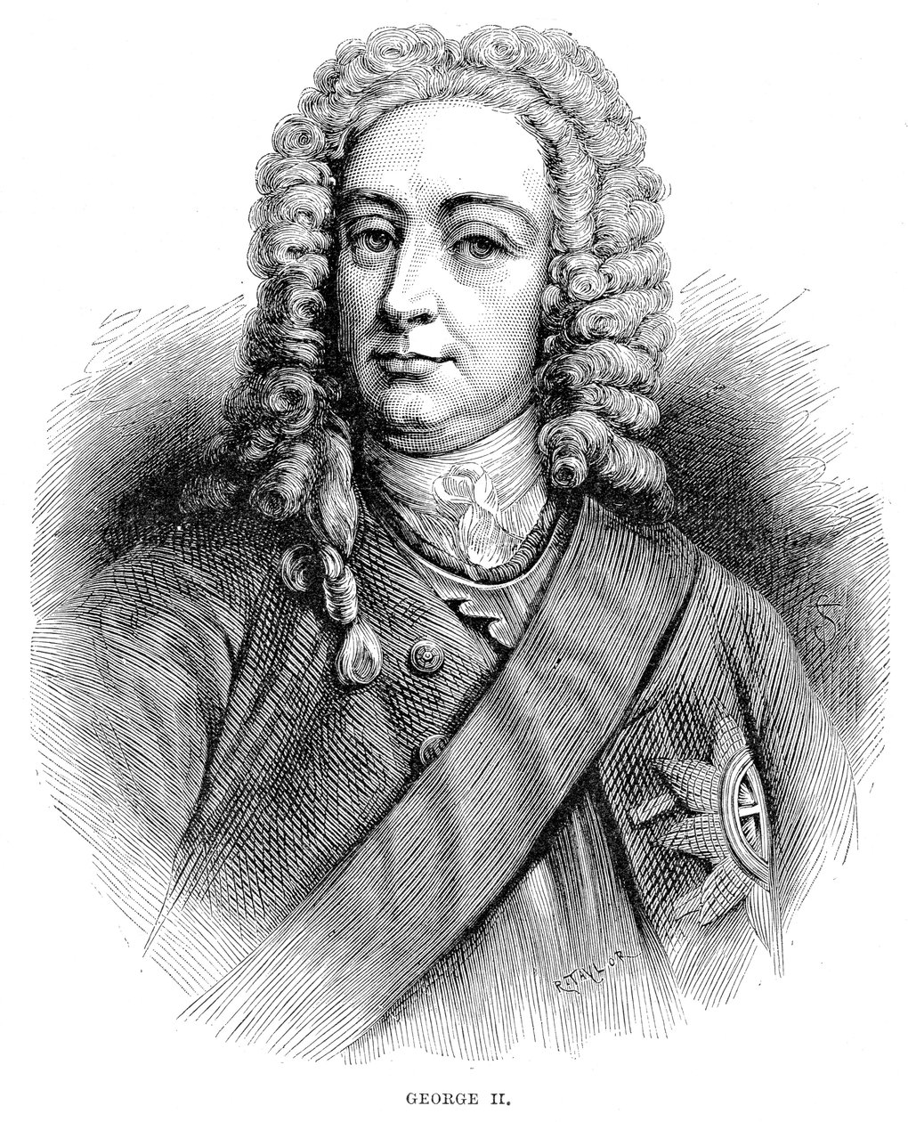 Le roi George II 1683-1760, roi de Grande-Bretagne et d