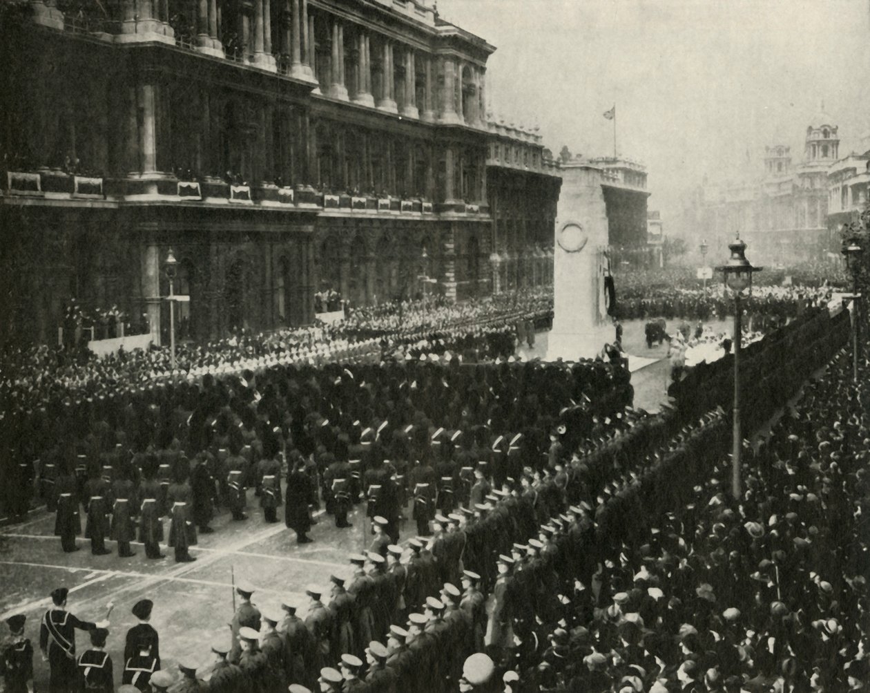 Le roi George VI assistant à la cérémonie du jour de l