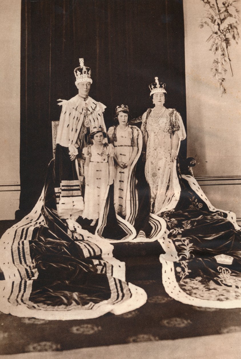 Le roi George VI et la reine Elizabeth le jour de leur couronnement - Unbekannt