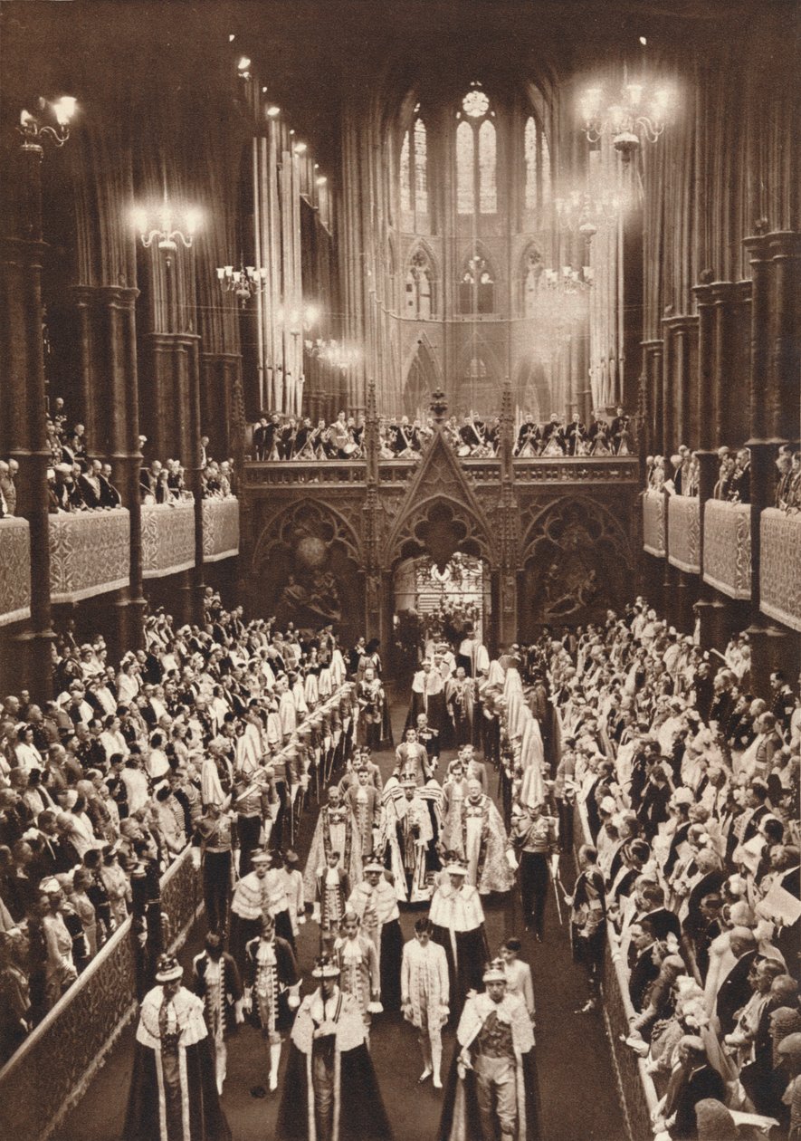 Procession de couronnement du roi George VI, Westminster Abbey, 1937 - Unbekannt