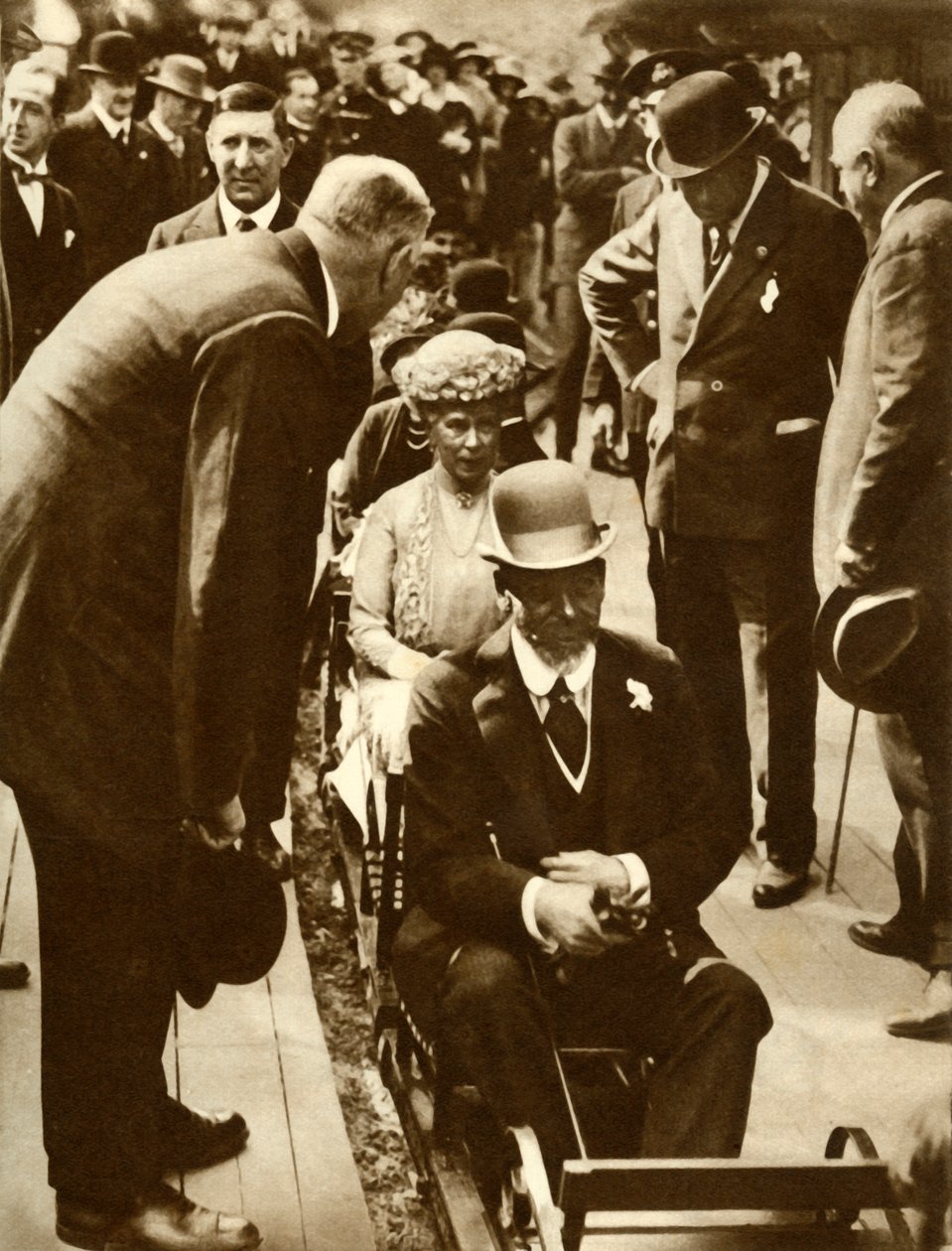Le roi George V et la reine Mary...Exposition de l