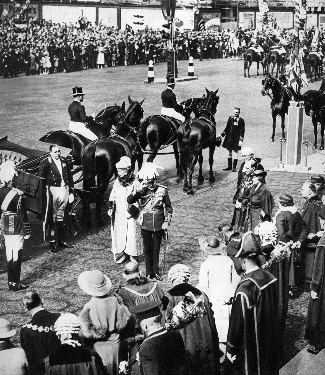 Le roi George V et les maires des arrondissements du nord de Londres à Marylebone, Jubilé d