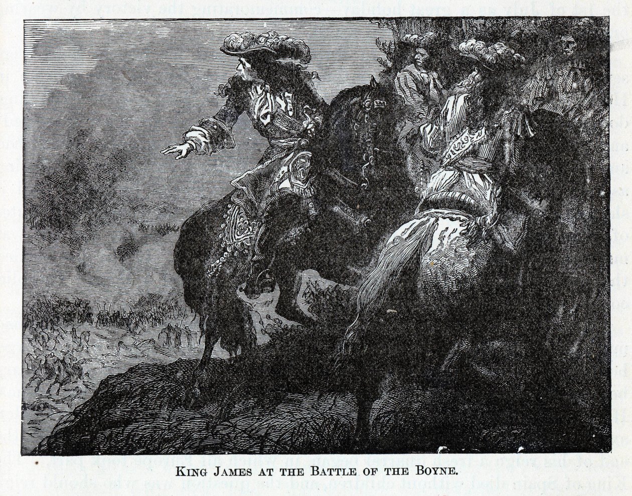 Le roi Jacques à la bataille de la Boyne, 1882 - Unbekannt