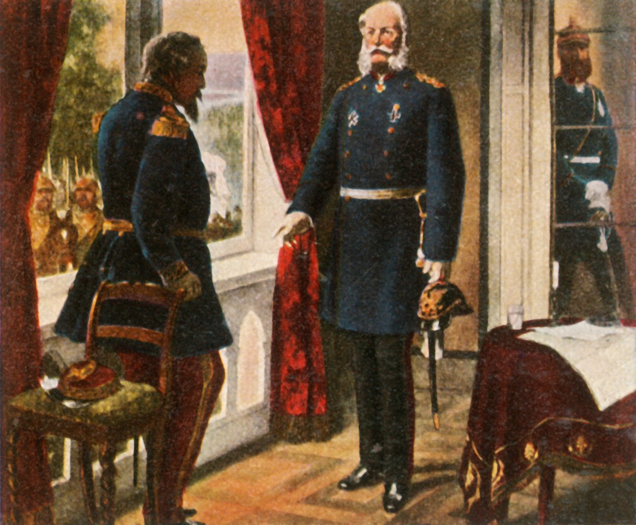 Roi Wilhelm et Empereur Napoléon après la bataille de Sedan, 2 septembre 1870, 1936 - Unbekannt