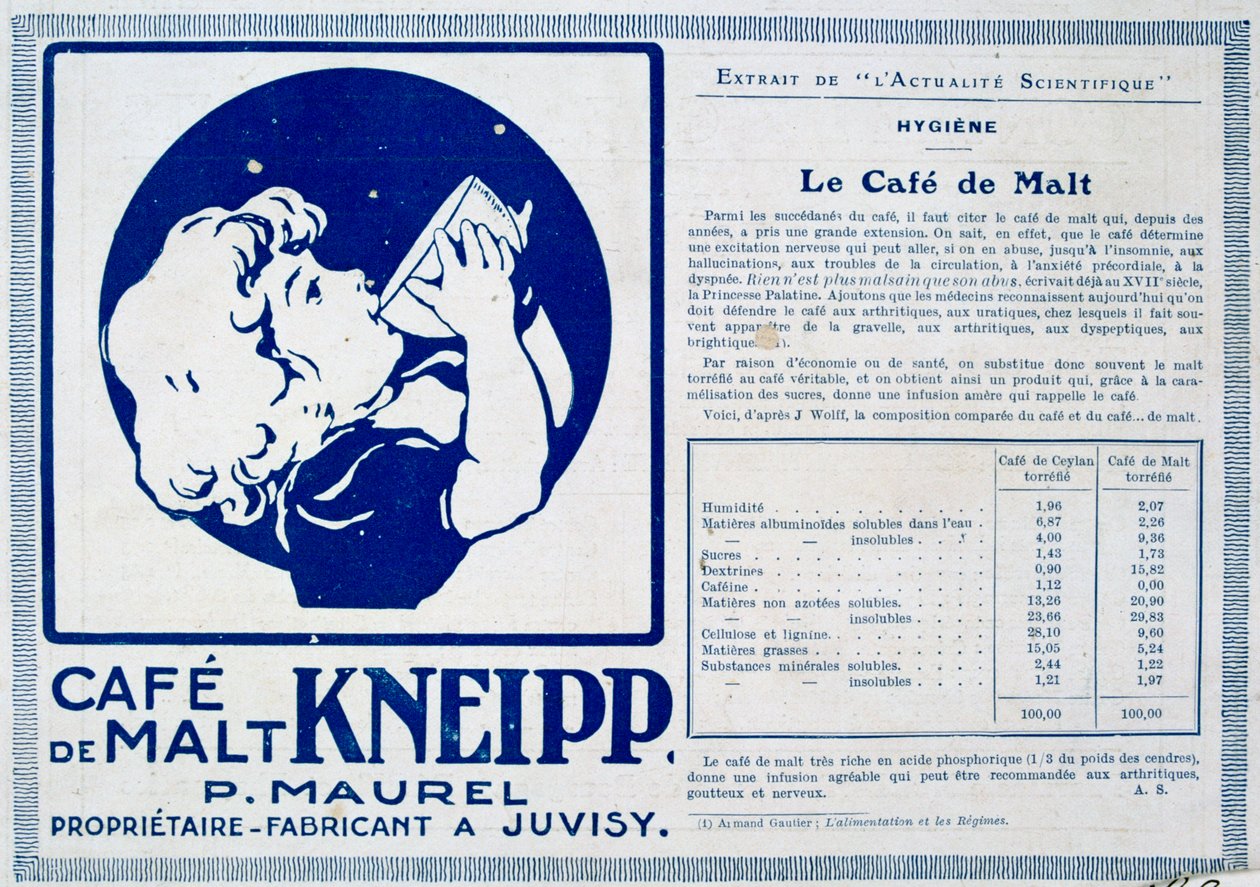 Kneipp Café de Malt, publicité, 1915 - Unbekannt