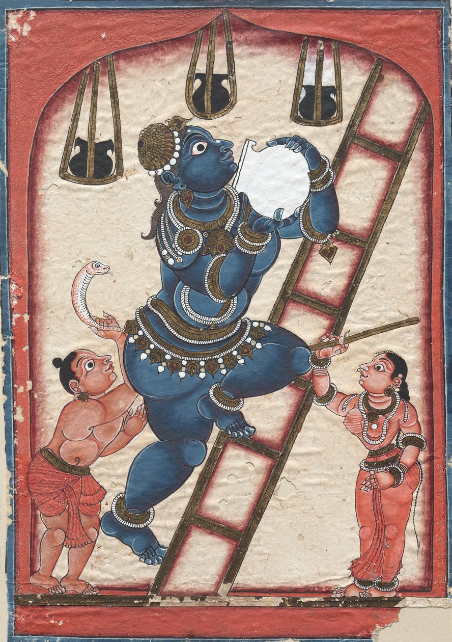 Krishna volant du caillé, fin des années 1700 - Unbekannt