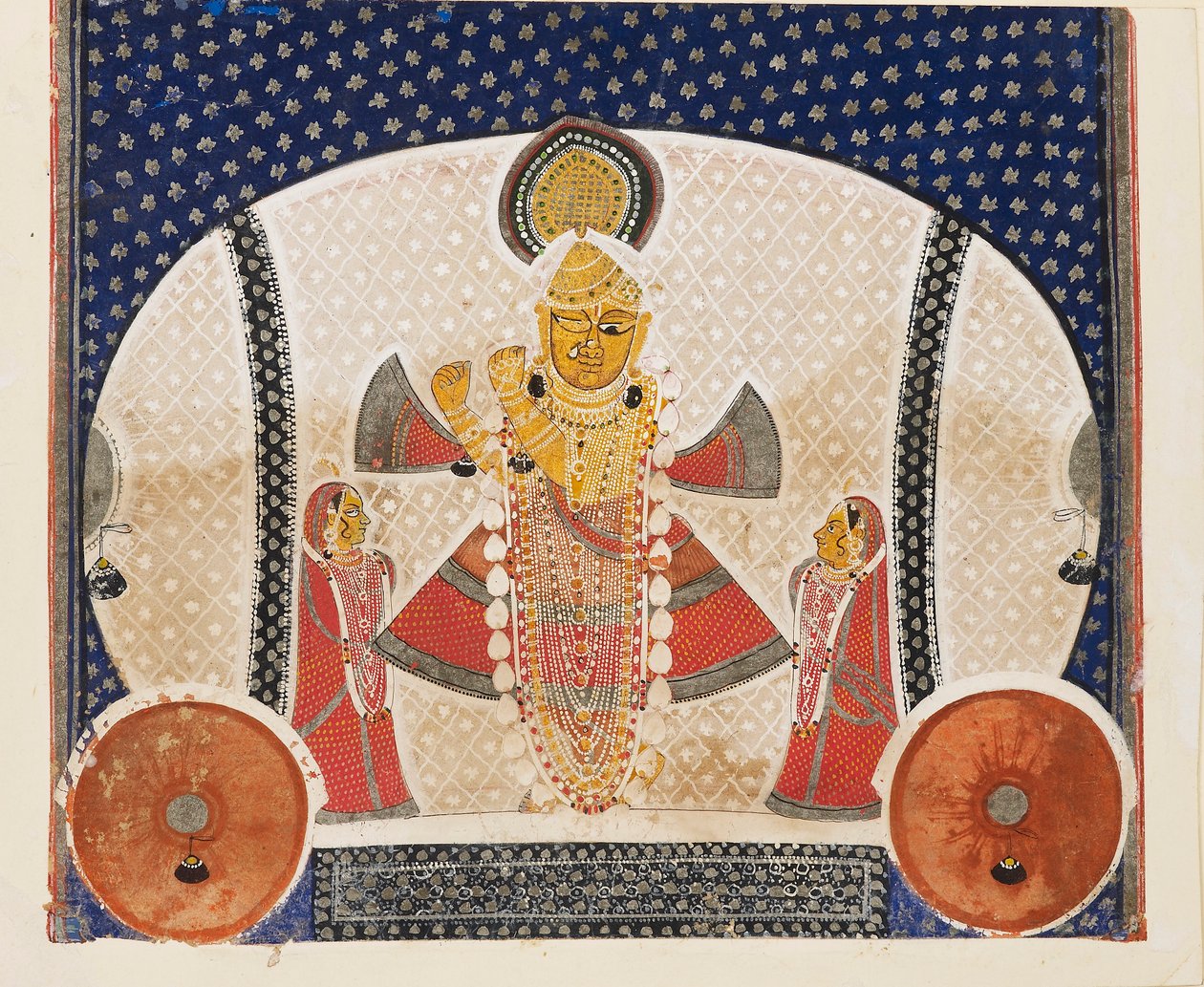 Krishna en tant que Shrinathji jouant de la flûte - Unbekannt