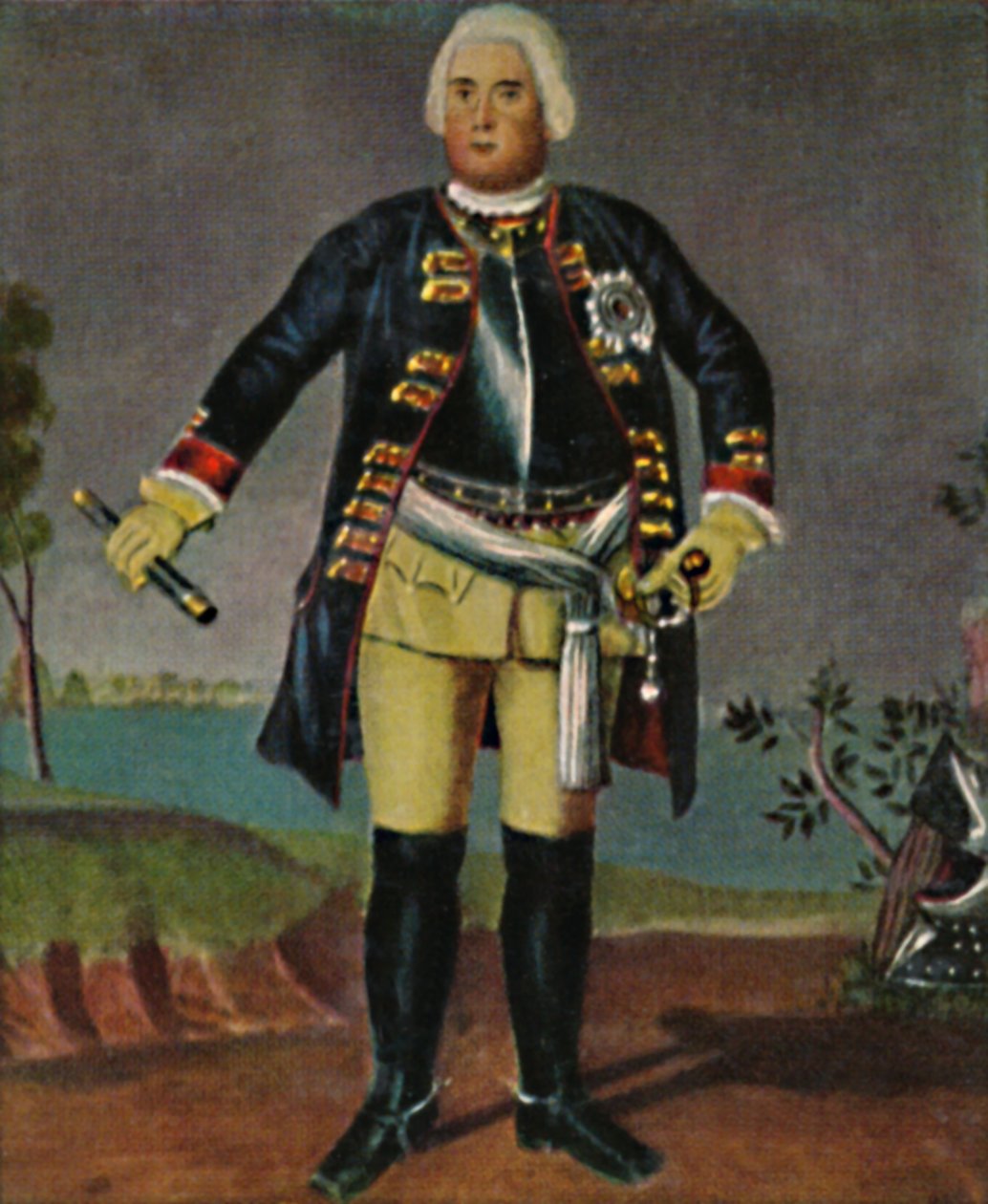 Roi Frédéric-Guillaume Ier de Prusse 1688-1740. - Gravure d