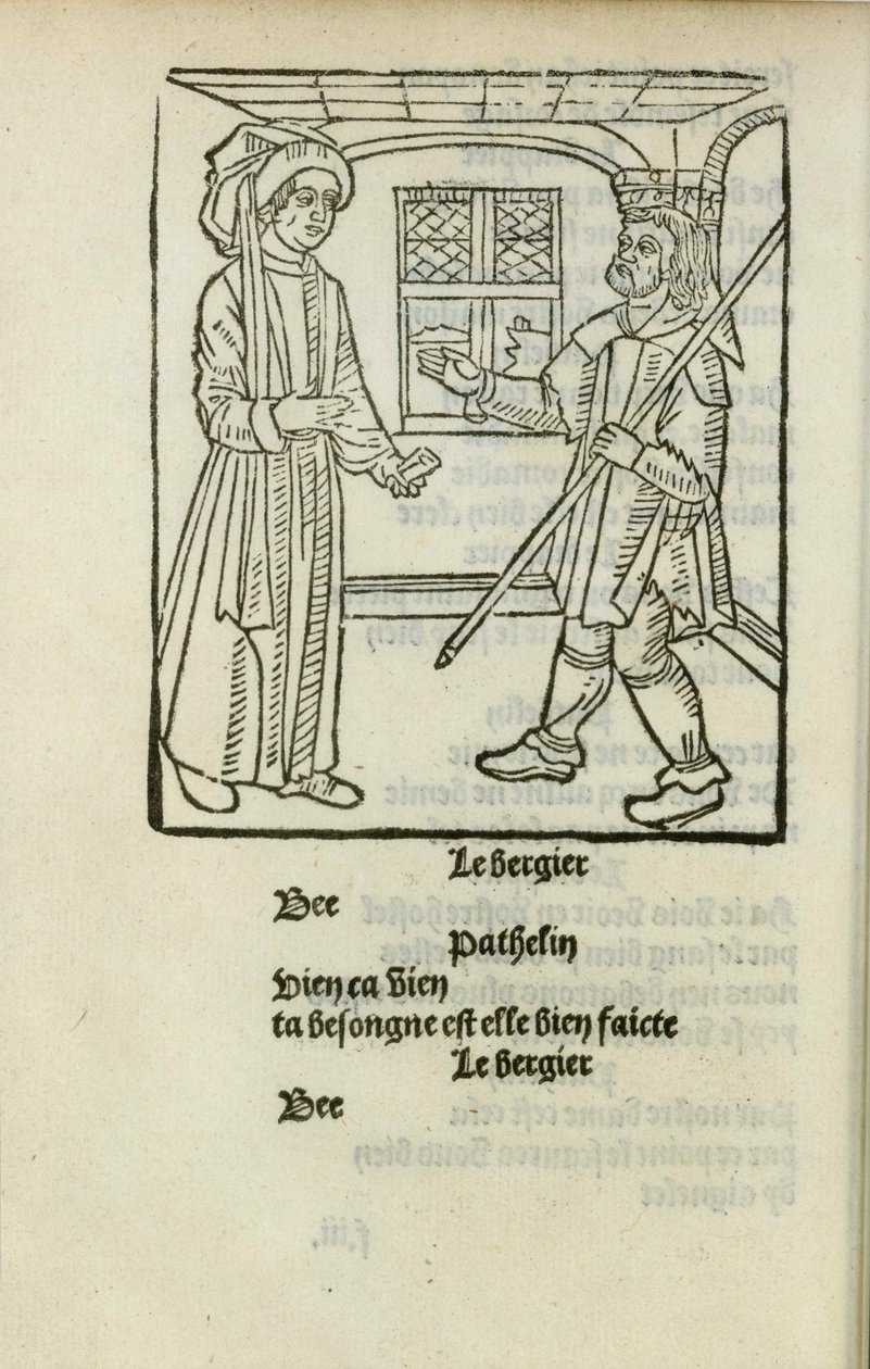 La Farce de maître Pathelin, vers 1490 - Unbekannt
