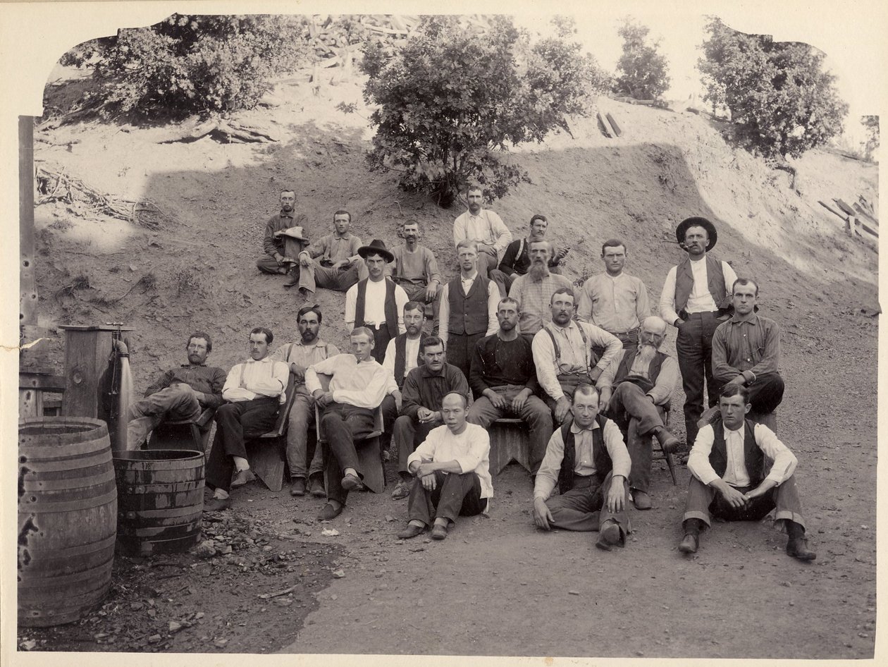 Équipe de la mine La Grange, Californie, années 1900 - Unbekannt