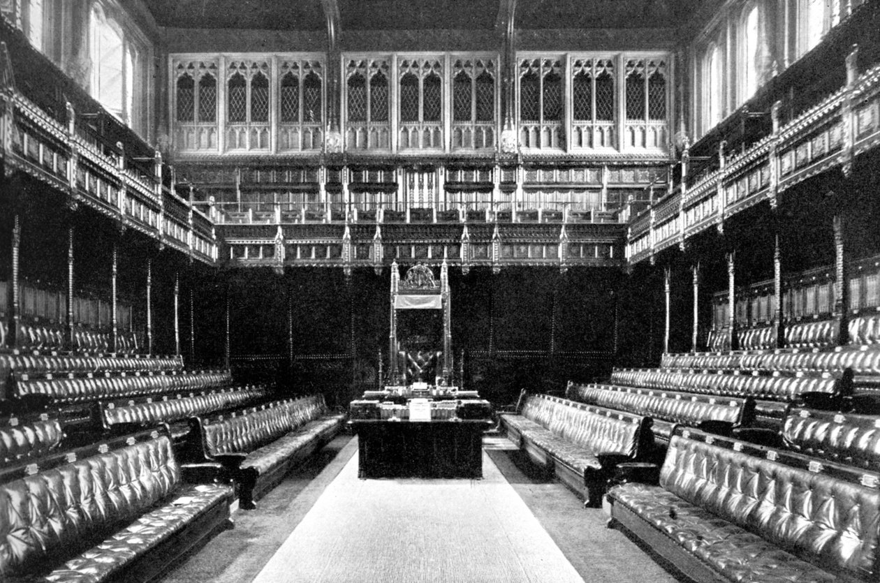 Grille des Dames au-dessus de la Galerie des Reporters, Chambre des Communes, Westminster, Londres, vers 1905 - Unbekannt