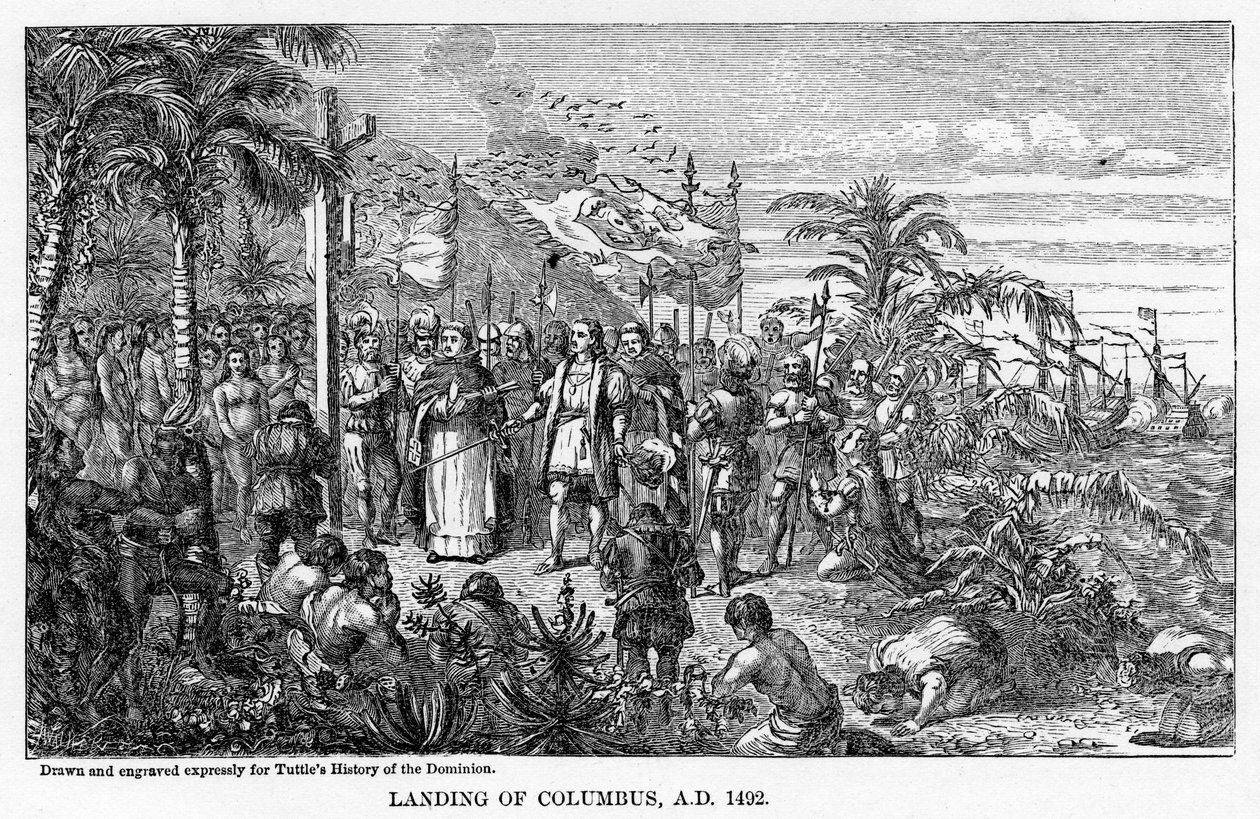 Débarquement de Colomb, 1492 après J.-C., 1877 - Unbekannt