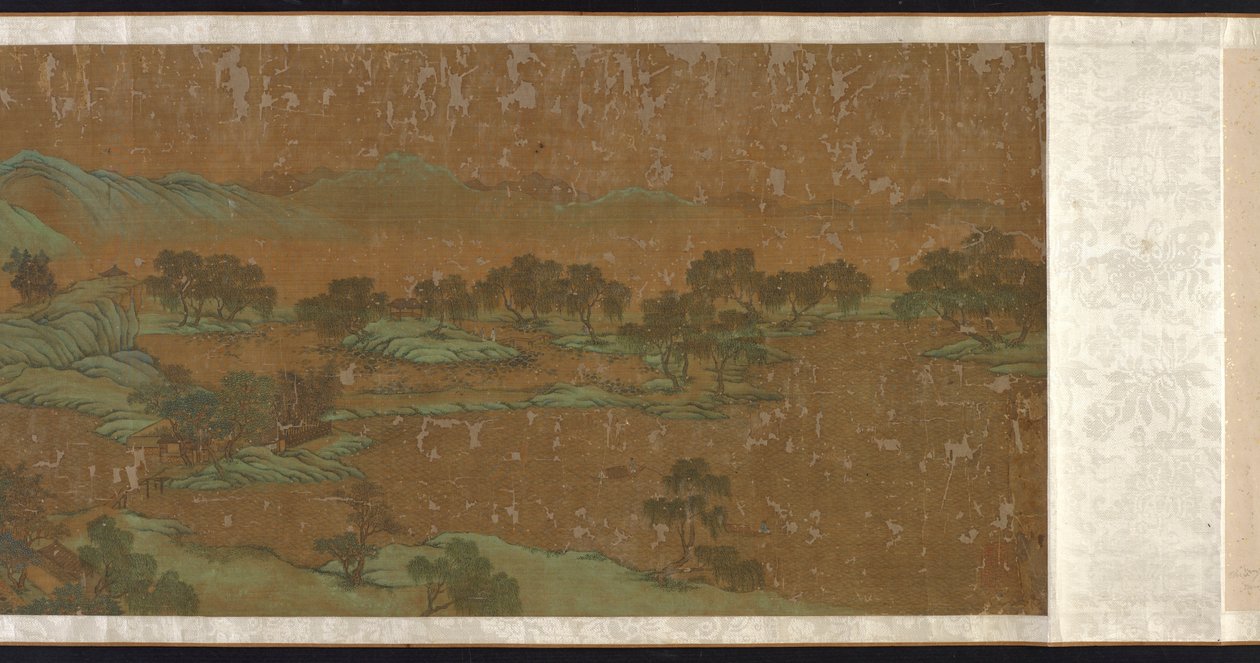 Paysage en bleu et vert - Unbekannt