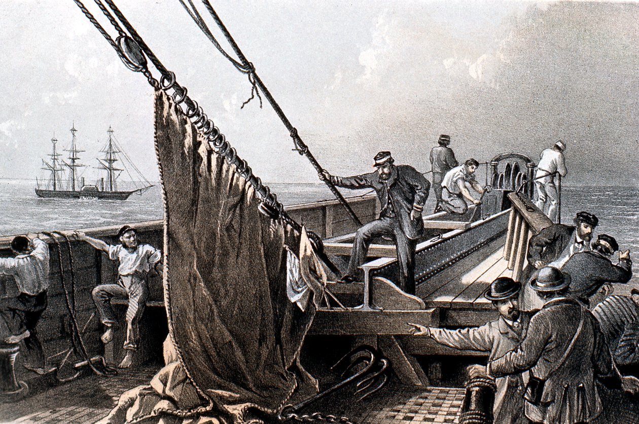 Pose du câble télégraphique transatlantique, 1865-1866 - Unbekannt
