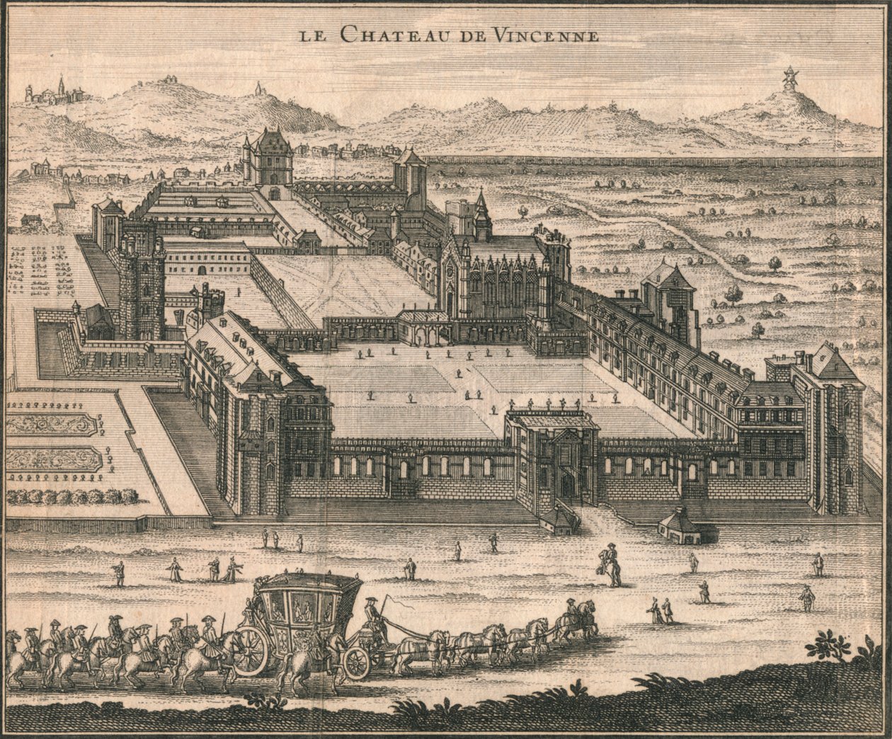 Le Château de Vincennes, 1723 - Unbekannt